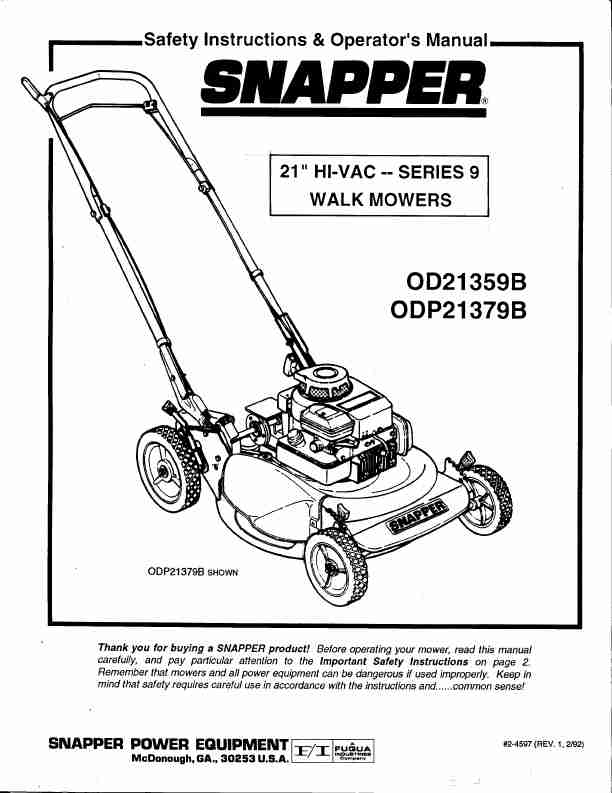 Snapper Lawn Mower ODP21379B-page_pdf
